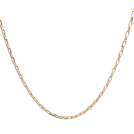 Cadena Limada de Oro Amarillo 18K