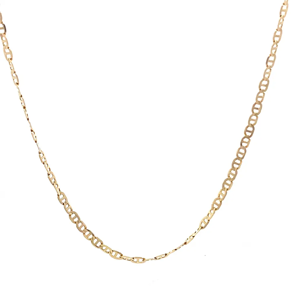 Cadena Banana de Oro Amarillo 18K