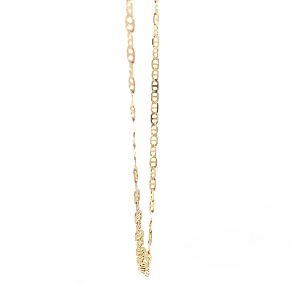 Cadena Banana de Oro Amarillo 18K