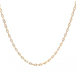 Cadena Limada de Oro Amarillo 18K