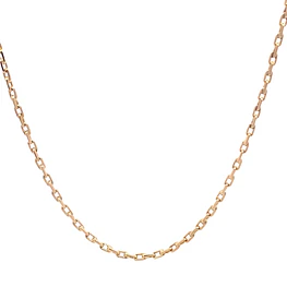 Cadena Limada de Oro Amarillo 18K