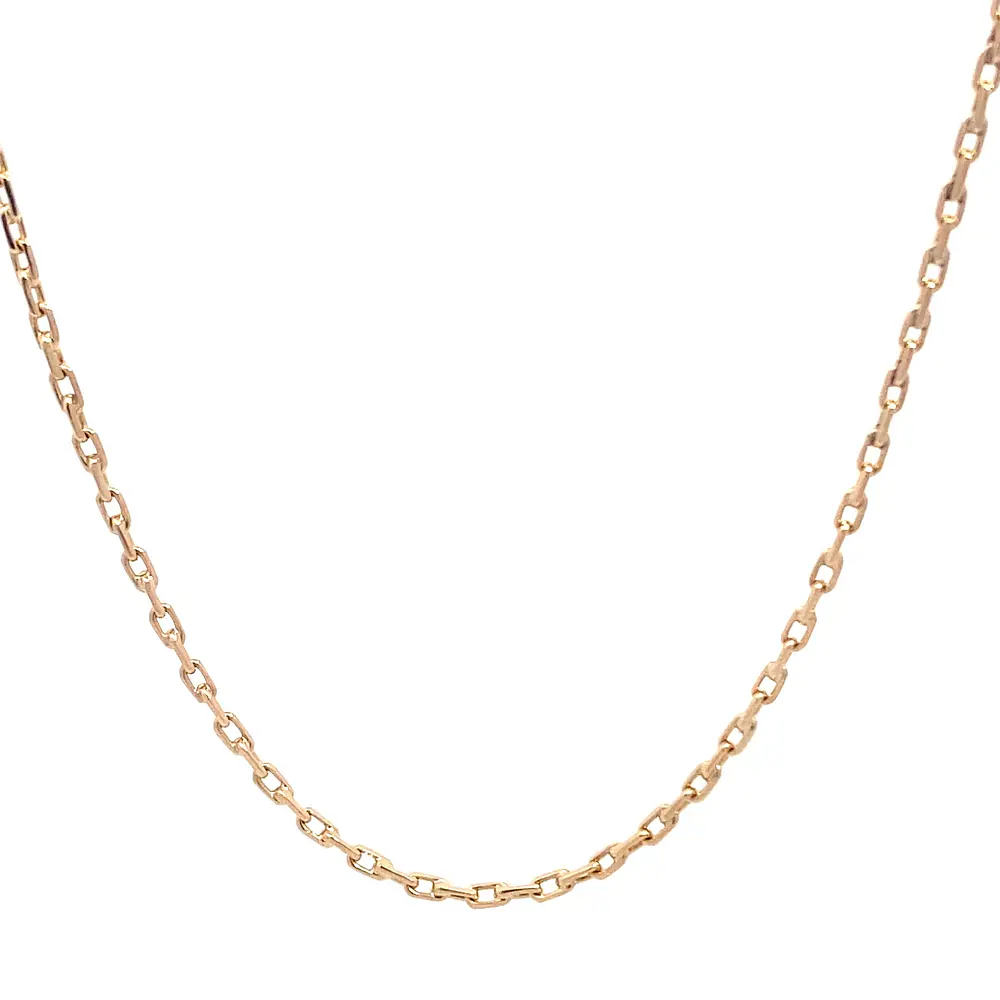 Cadena Limada de Oro Amarillo 18K