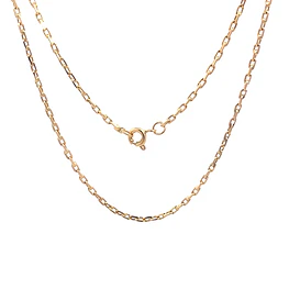 Cadena Limada de Oro Amarillo 18K
