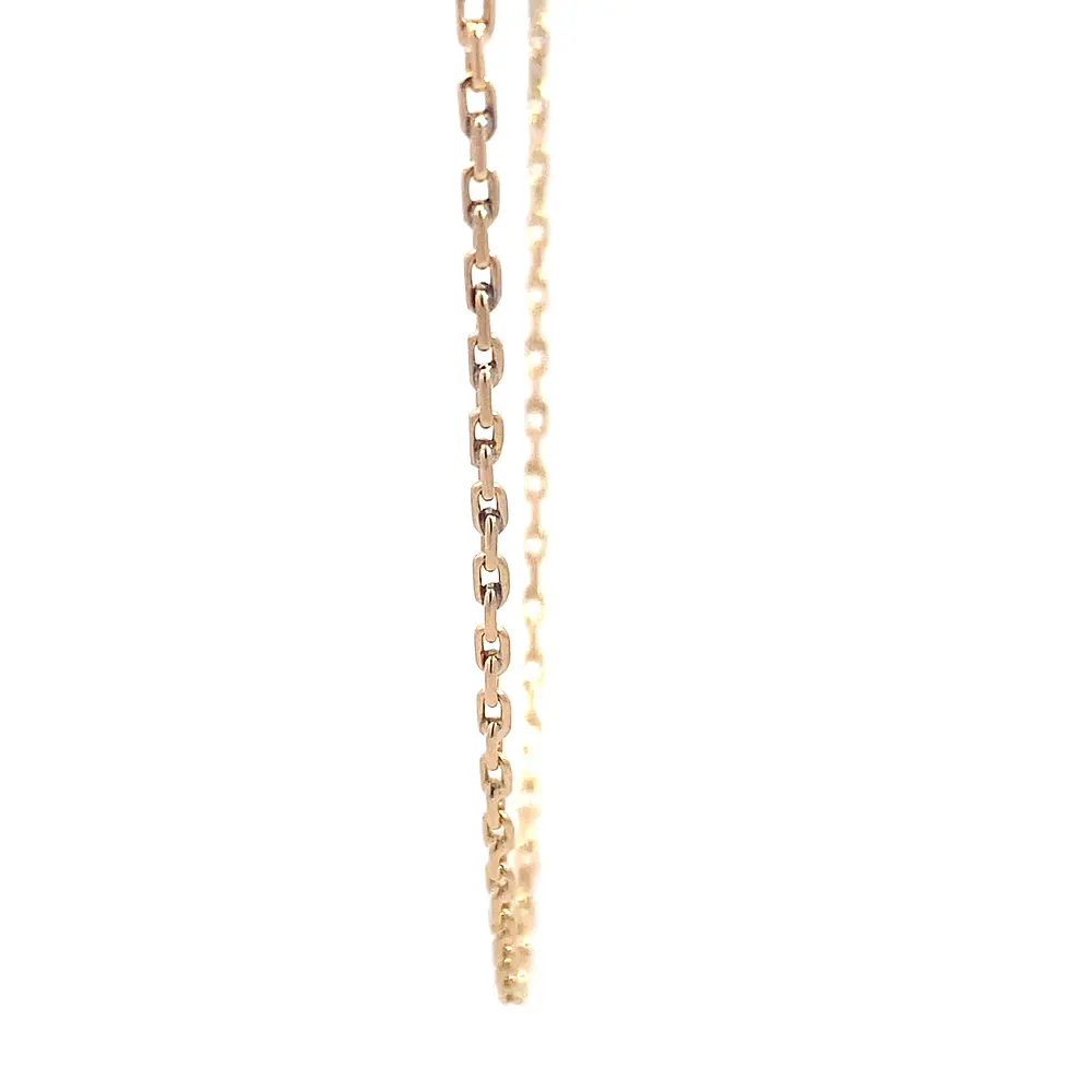 Cadena Limada de Oro Amarillo 18K