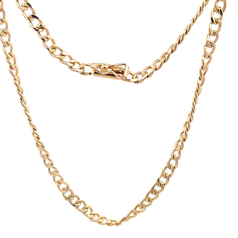 Cadena Groumet de Oro Amarillo 18K