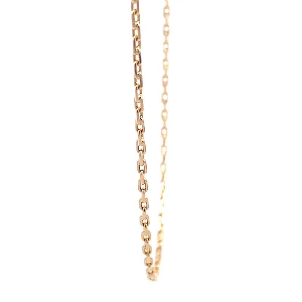 Cadena Limada de Oro Amarillo 18K