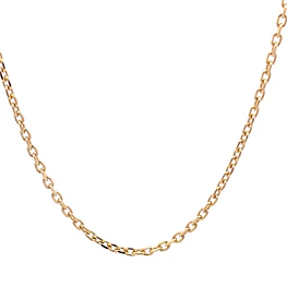 Cadena Limada de Oro Amarillo 18K