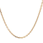 Cadena Limada de Oro Amarillo 18K