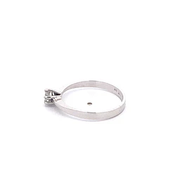 Anillo Solitario de Oro Blanco 18K con Diamante 0,23 ct