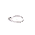 Anillo Solitario de Oro Blanco 18K con Diamante 0,23 ct