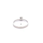 Anillo Solitario de Oro Blanco 18K con Diamante 0,23 ct