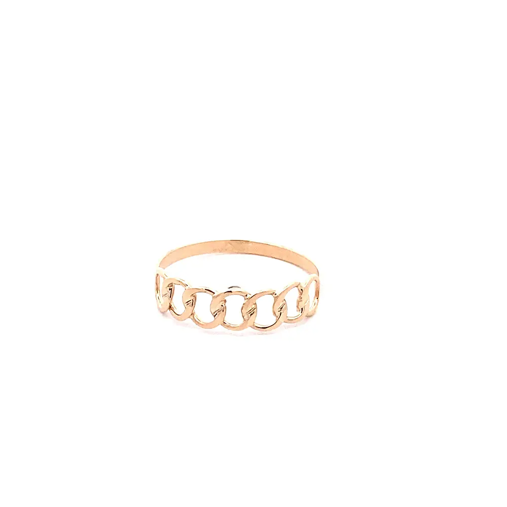 Anillo Calado Entrelazado de Oro Amarillo 18K