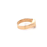 Anillo Sello Circular de Oro Amarillo 18K