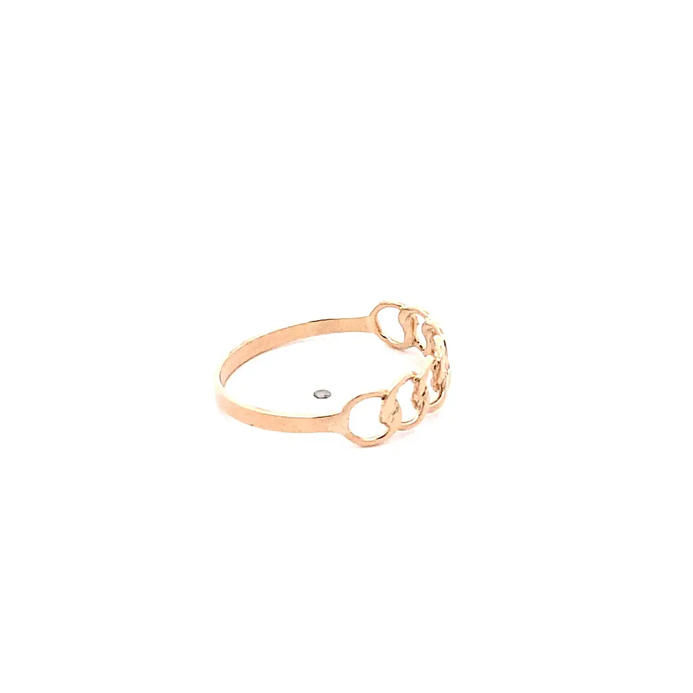 Anillo Calado Entrelazado de Oro Amarillo 18K