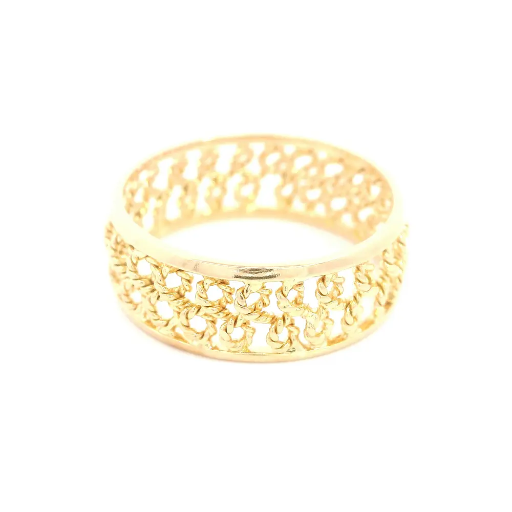 Anillo Filigrana de Oro Amarillo 18K