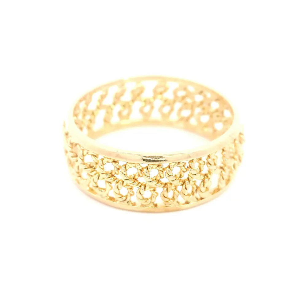 Anillo Filigrana de Oro Amarillo 18K