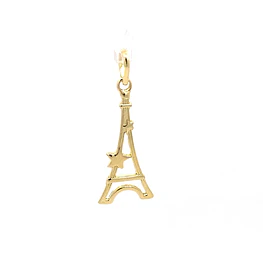 Colgante Torre Eiffel de Oro Amarillo 18K con Valier