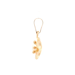 Colgante Flor de Oro Amarillo 18K con Perla