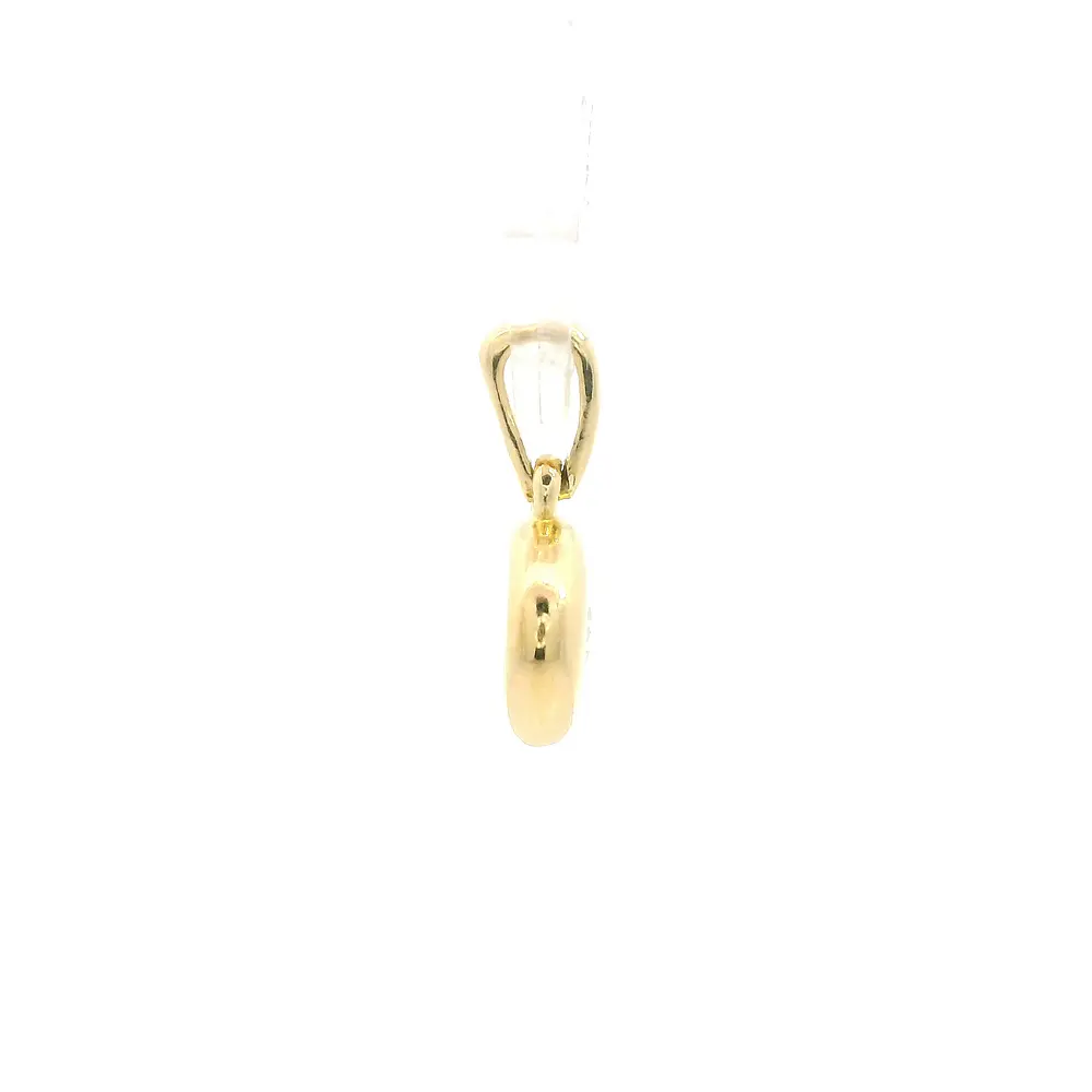 Colgante Punto de Luz de Oro Amarillo 18K con Piedra Incolora