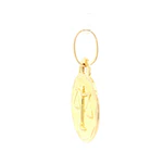 Colgante Medalla Balanza de Oro Amarillo 18K con Valier
