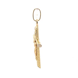 Colgante Crucifijo de Oro Amarillo 18K con Valier