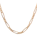 Cadena Fígaro 3x1 de Oro Rosado 18K