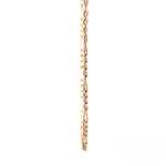 Cadena Fígaro 3x1 de Oro Rosado 18K