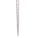 Cadena Garibaldi Espiral Rodinada de Oro Blanco 18K