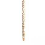 Cadena Fígaro 3x1 de Oro Rosado 18K