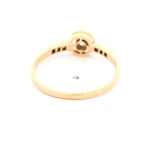 Anillo Halo De Oro 14K Con 7 Diamantes