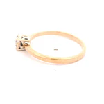 Anillo Halo De Dos Oros 18K Con 10 Diamantes