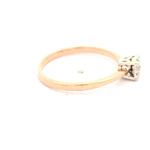 Anillo Halo De Dos Oros 18K Con 10 Diamantes