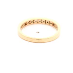 Anillo Cintillo De Oro 14K Con 7 Diamantes