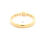 Anillo Cintillo Solitario De Oro 18K Con 7 Diamantes Naturales