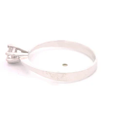 Anillo Solitario De Oro Blanco 18K Con Diamante