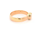 Anillo Solitario De Oro 18K Con Moissanita Redonda