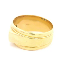 Anillo Sello De Oro 18K Con Diamantes y Piedras Azules