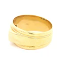 Anillo Sello De Oro 18K Con Diamantes y Piedras Azules