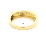 Anillo Tope De Oro 18K Con 6 Diamantes Naturales
