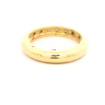 Anillo Cintillo De Oro 18K Con 7 Diamantes