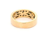 Anillo Semibombé De Oro 18K Con 43 Diamantes Naturales