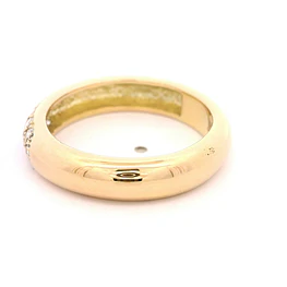 Anillo Cintillo De Oro 18K Con 13 Diamantes Naturales