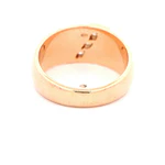 Anillo Bombé De Dos Oros 18K Con 3 Diamantes