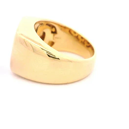 Anillo Cuadrado De Oro 18K Con 27 Diamantes Naturales
