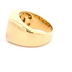Anillo Cuadrado De Oro 18K Con 27 Diamantes Naturales