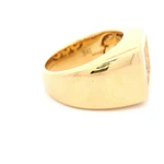 Anillo Cuadrado De Oro 18K Con 27 Diamantes Naturales