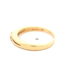 Anillo Solitario Calado De Oro 18K Con Diamante Natural