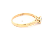 Anillo Flor De Oro 18K Con 7 Diamantes