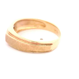 Anillo Cintillo De Oro 10K Con 5 Diamantes