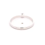 Anillo Solitario De Oro Blanco 18K Con Diamante